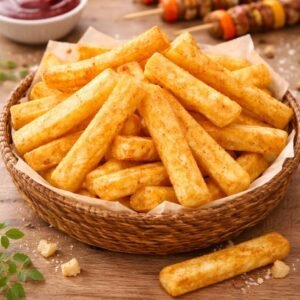 BBQ FRIES(بطاطا مقرقمشة بنكهة الباربكيو)