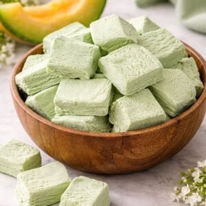 CANTALOUPE  CRUNCHY ICECREAM
(آيسكريم شمام مقرقش)