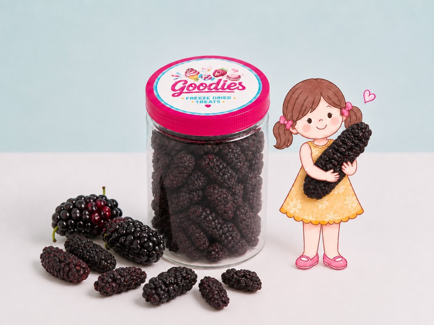 CRUNCHY MULLBERRY SNACK
توت اسود مقرقش