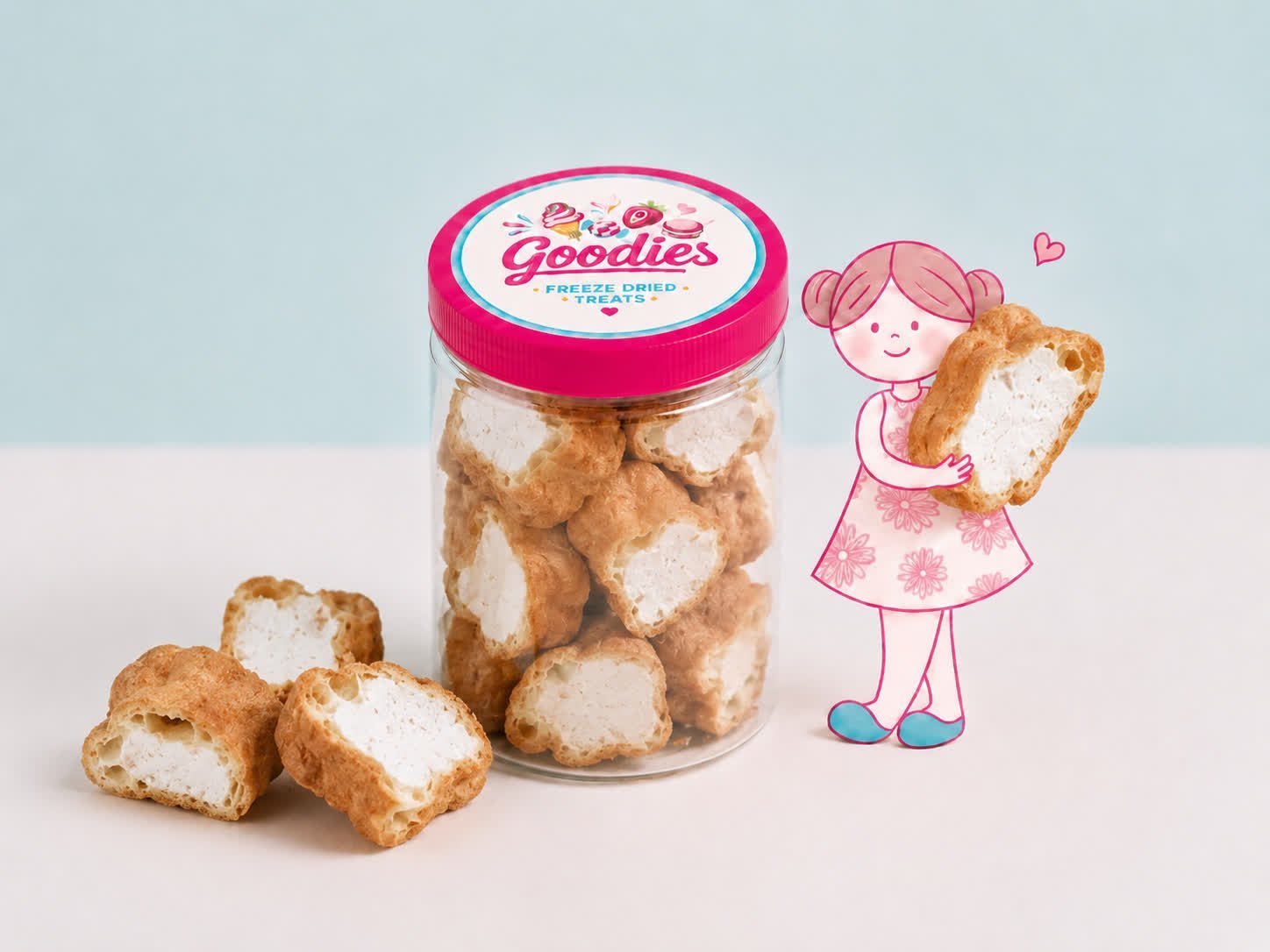 CREAM BREAD CRUNCHY ICECREAM
آيسكريم الإكلير بنكهة الفانيلا مقرقش
