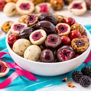 BLACKBERRY CHOCOLATE CRUNCHY SNACK
توت مغطى بالشوكولا مقرقش