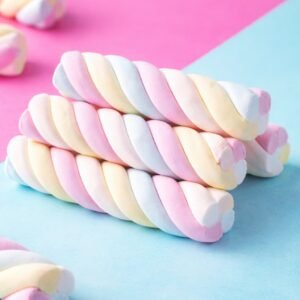 BIG SIZE MARSHMALLOW FRUITS FLAVORمارشمللو حبة كبيرة بطعم الفواكه مقرقش