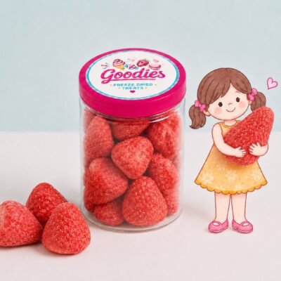 STRAWBERRY CRUNCHY SOUR SNACK
فراولة حامضة بدون سكر مقرقش