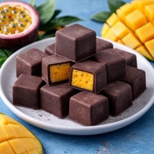 MANGO PASSION CHOCO CAUTEDمانغو باشن مغطاة بالشوكولا مقرقش