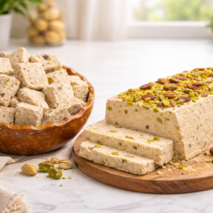 PREMIUM FREEZE-DRIED TAHINI HALVA
حلاوة طحينية فاخرة مقرقشة