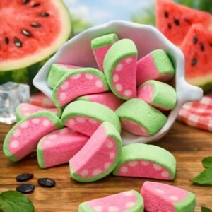 WATERMELON MARSHMALLOW CRUNCHY CANDY SNACK
مارشمللو البطيخ مقرقش