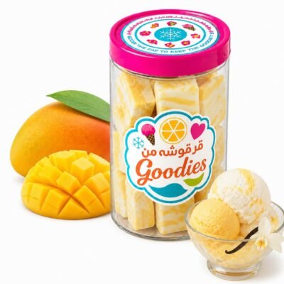 MANGO VANILLA CRUNCHY ICY
آيسكريم المانغو و الفانيلا مقرقش