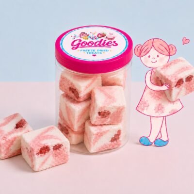 STAWBERRY VANILLA ICY WITH REAl strawberry pieces
آيس كريم فراولة وفانيلا مع قطع فراولة حقيقية مقرقش